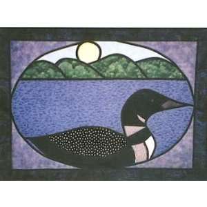  PT1918 Stained Glass Loon Quilt Pattern by Designs by Edna 