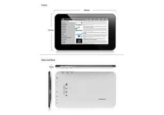 512MB 4GB 7 Android 4.0 Capacitive Touch Tablet MID 1GHZ WiFi/ 3G 