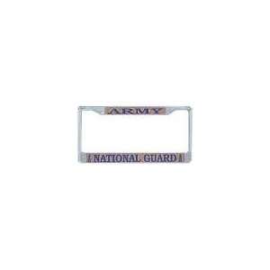  Army National Guard License Plate Frame (Chrome Metal 