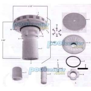  Sta Rite Master Pools White Turbo Clean Replacement Head 