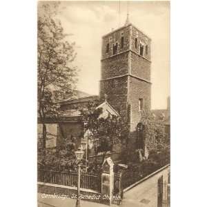  1910 Vintage Postcard St. Benedict Church Cambridge 