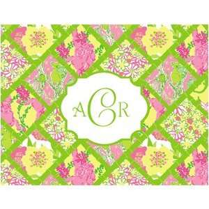  Lilly Pulitzer Personalized Foldover Notes   Bamboo Patch 