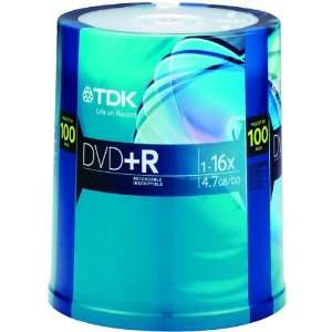  DISC,DVD+R,16X,100PK,SR Electronics