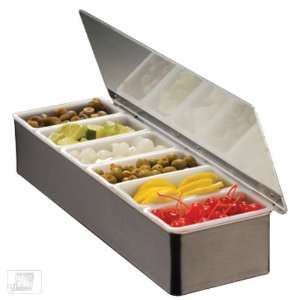  American Metalcraft CD6 6 Compartment Unchilled Condiment 