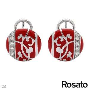  ROSATO 0.25.ctw Cubic Zirconia Sterling Silver Earrings 