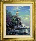 Avon Thomas Kinkade Blue Split Rock Light Lighthouse  