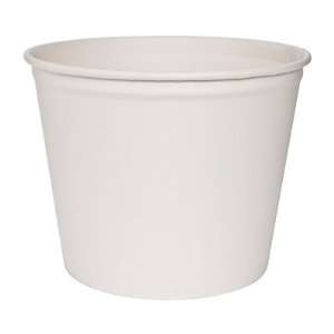  SOLO Double Wrapped Paper Bucket, Unwaxed, White, 83 oz 
