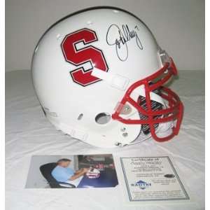  Signed John Elway Helmet   Stanford Schutt Proline Sports 