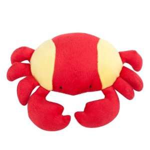  LaPet Grumpy Crab Funny Squeaking Dog Toy (Red, Yellow 