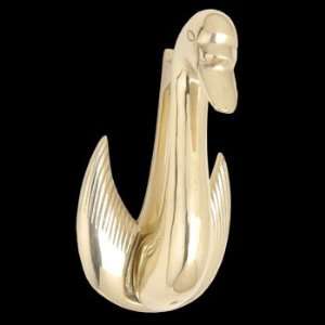  Door Knockers Polished/Lacquered Brass, Door Knocker Swan Brass 