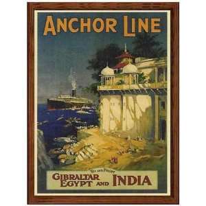  Mary Mayo MA0651 Anchor Line by Anonymous  MDF Frame  27x39 vintage 