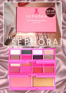 LIMITED ED. SEPHORA MAKEUP PALETTE COMPACT $55RV FULL OF GORGEOUS 