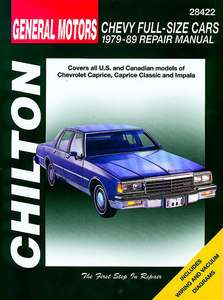 GM Chevy Full Size Cars 1979 89 Chilton Repair Manual  