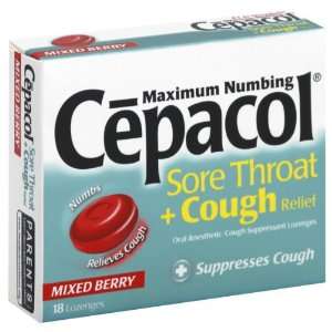 Cepacol Sore Throat + Coating Relief, Maximum Numbing, Lozenges, Mixed 