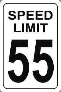 Speed Limit Reflective Parking Signs Speed Limit 55  