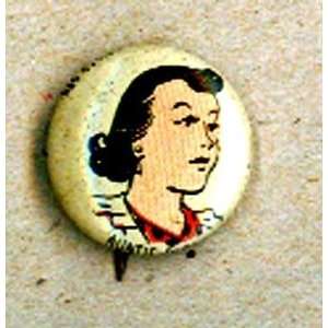    metal Pinback Button from Kelloggs Pep cereal 