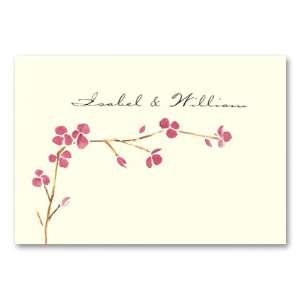  Cerise Thank You Notes 