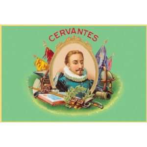  Cervantes Cigars 30X20 Canvas