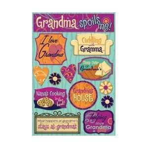    Grandma Cardstock Stickers 5.5X9 Grandma Spoils Me