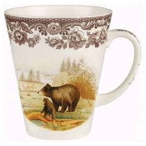 Spode Woodland American Wildlife Beverage Mug 11oz (Black 