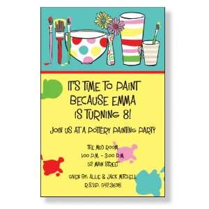  Painting Pots Party Invitations