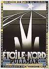 french railroad etoile du nord cassandre poster print  