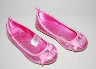   Princess Pink Sparkly Sequin Ballet Flats Slip On Shoes 11  