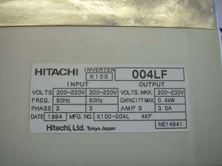 HITACHI K100 INVERTER #502  
