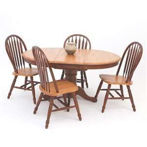  CH2_425712 101   Casual Home Pedestal Dining Set
