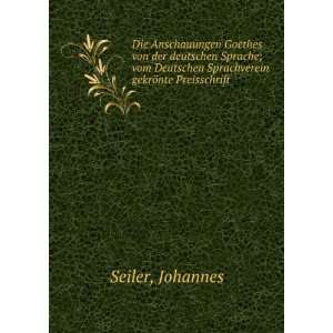   Sprachverein gekrÃ¶nte Preisschrift Johannes Seiler Books