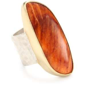    Heather Benjamin Ocean Jasper Spiny Oyster Ring, Size 8 Jewelry