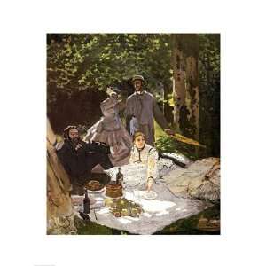 Dejeuner sur lHerbe, Chailly, 1865   Poster by Claude Monet (18x24 