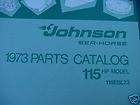1973 Johnson 115 HP Outboard Parts Catal