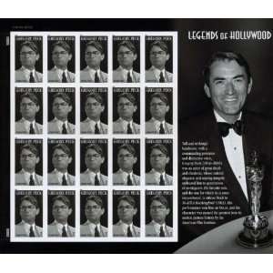  Gregory Peck Forever Stamps   Sheet of 20 stamps with 