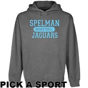 Spelman College Jaguars Custom Sport Pullover Hoodie   Gunmetal