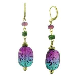  Speckled Purple Turquoise Earrings Jewelry
