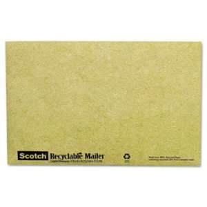  Scotch 6913   Recyclable Padded Mailer, #0, Green, 10/Pack 