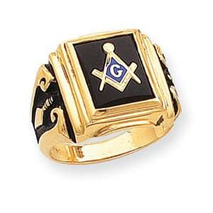  14k Mens Masonic Ring Jewelry