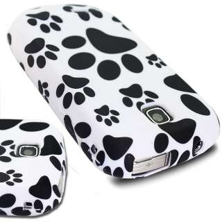 WHITE PAWS FOOTPRINT SILICONE GEL SOT FOR SAMSUNG GALAXY MINI S5570 