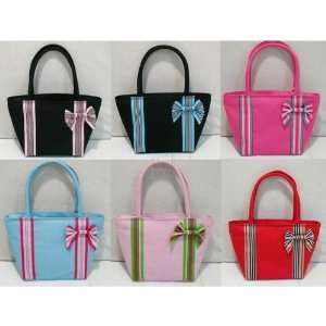  LUNCH TOTE SET OF 6 RIBBON TOTES