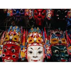  Souvenir Masks for Sale at Yonghe Gong (Lama Temple 