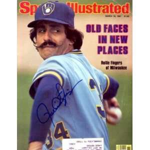  Rollie Fingers Autographed Sports Illustrated Magazine 