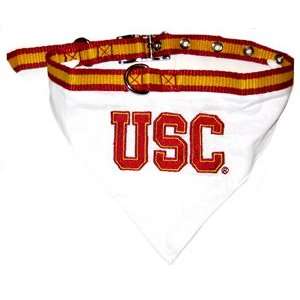  NCAA University of Southern California Pet Collar Bandana 