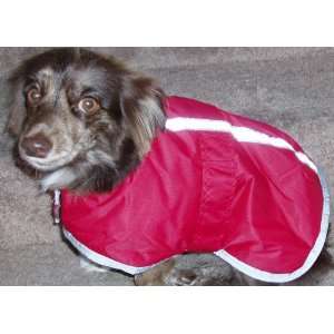  Dog Coat Jacket Reversible Plaid and Red Size Large 