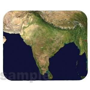  India Satellite Map Mouse Pad 
