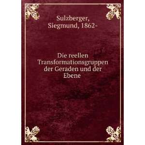   Geraden und der Ebene Siegmund, 1862  Sulzberger  Books