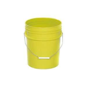  5 Gallon Plastic Pail   Yellow 