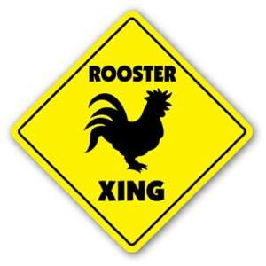  ROOSTER CROSSING   Sign   xing chicken farmer farm gift 