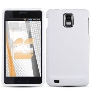  White Rubberized Protector Hard Case for Samsung Infuse 4G 