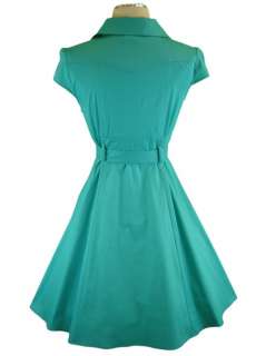 50s Style Aqua SODA FOUNTAIN Lucy PINUP Day Dress  